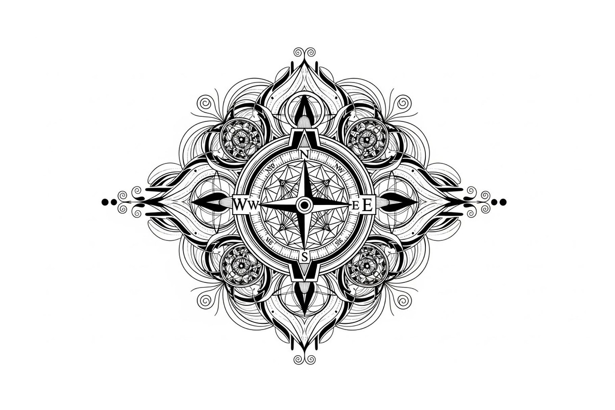 Ornamental Compass Rose SVG Bundle, an Illustration by Gaye Art (Photo 29 of 31)