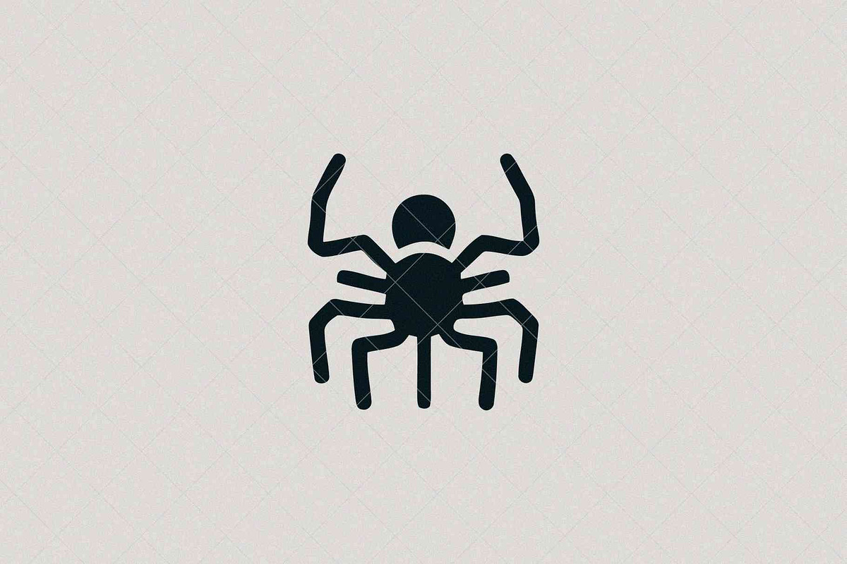 Minimalist Spider Icon, a Seasonal Illustration by Vectorium Studio (Photo 2 of 3)