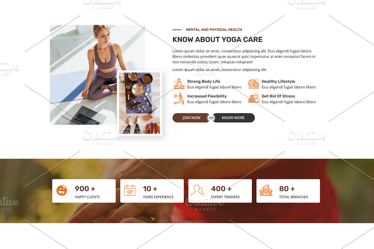 Yoga & Meditation Elementor Template, a WordPress Template by HasnainDEV (Photo 3 of 5)