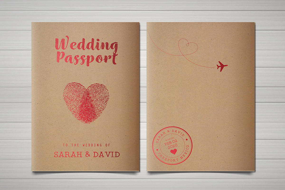 Vintage Passport Wedding Invitation, an Invitation Template by Vynetta (Photo 7 of 7)