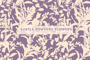 Subtle Powdery Flowers