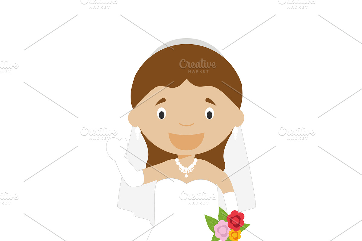 Wedding characters in cartoon style, a Person Illustration by asantosg (Photo 13 of 25)