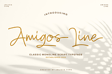 Amigos Line | Handwritten Font