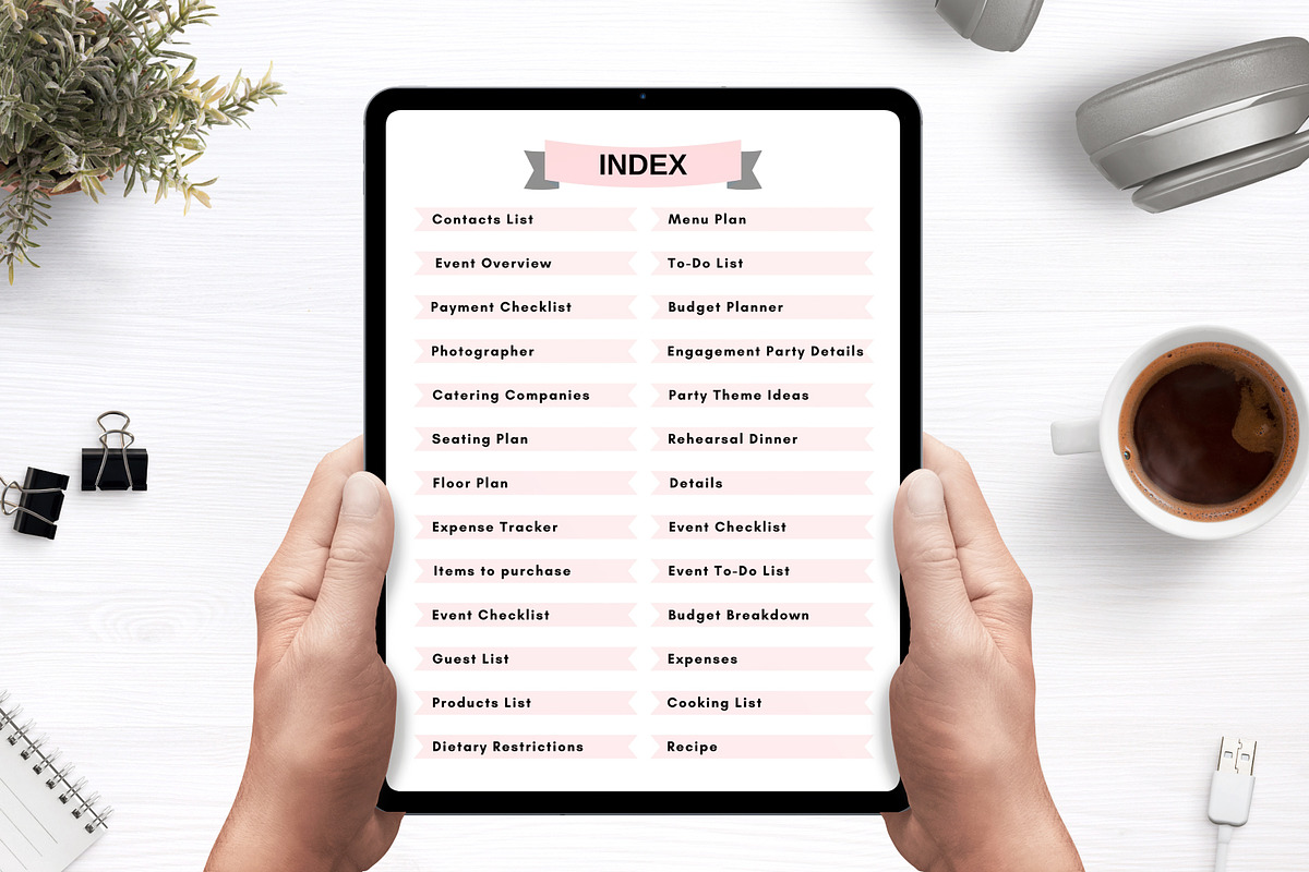 Digital Event Planner Canva Template, a Presentation Template by Designmela01 (Photo 2 of 10)