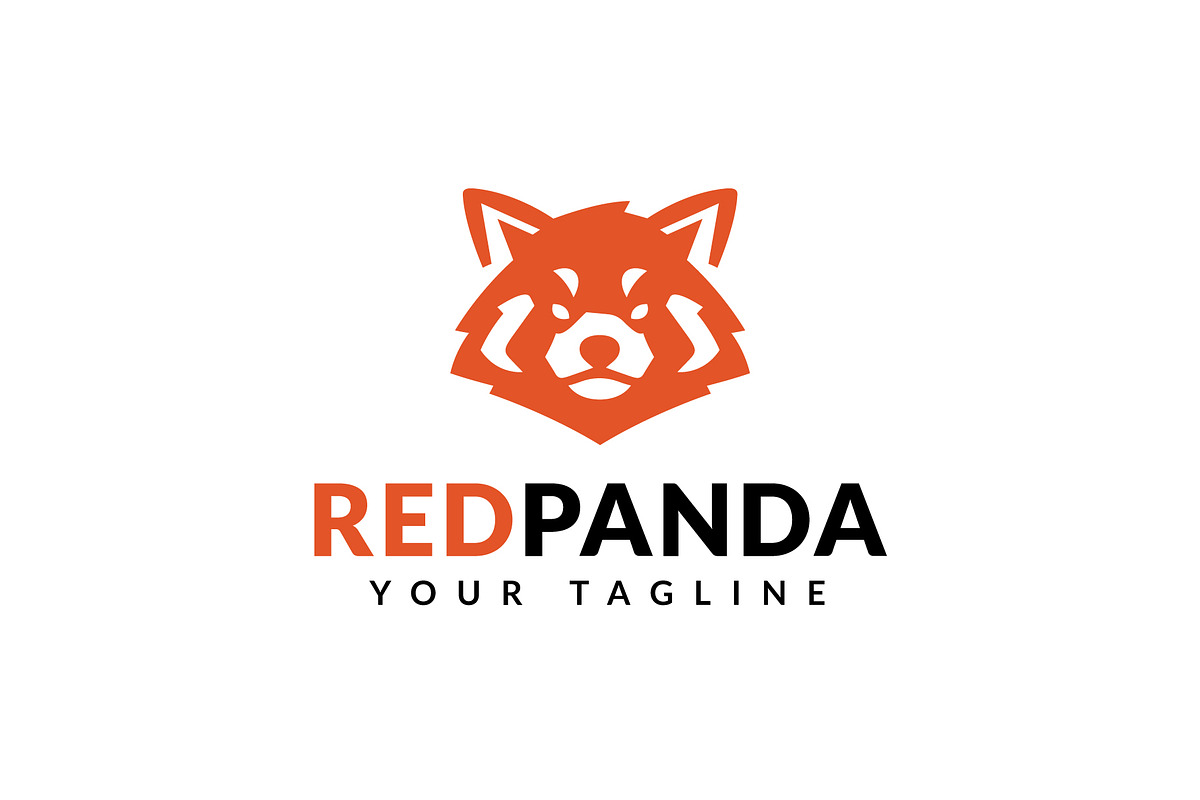 Red panda logo, lesser panda vector, a Branding & Logo Template by brandphant