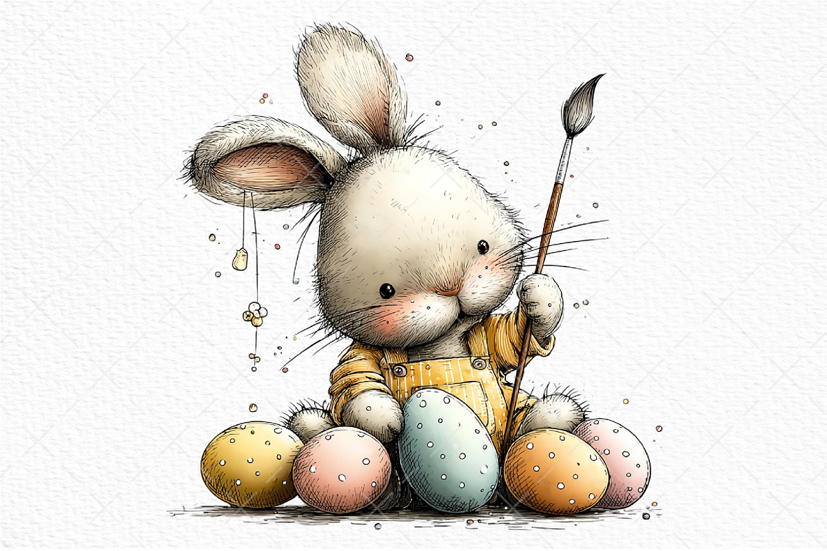 Whimsical Easter Farm Animal Clipart, an Illustration by Craft Nest (Photo 11 of 11)