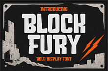 Block Fury - Bold Display Font