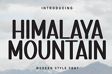 Himalaya Mountain | Script Font