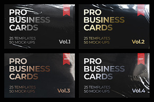 Business Card Mockup Template Bundle