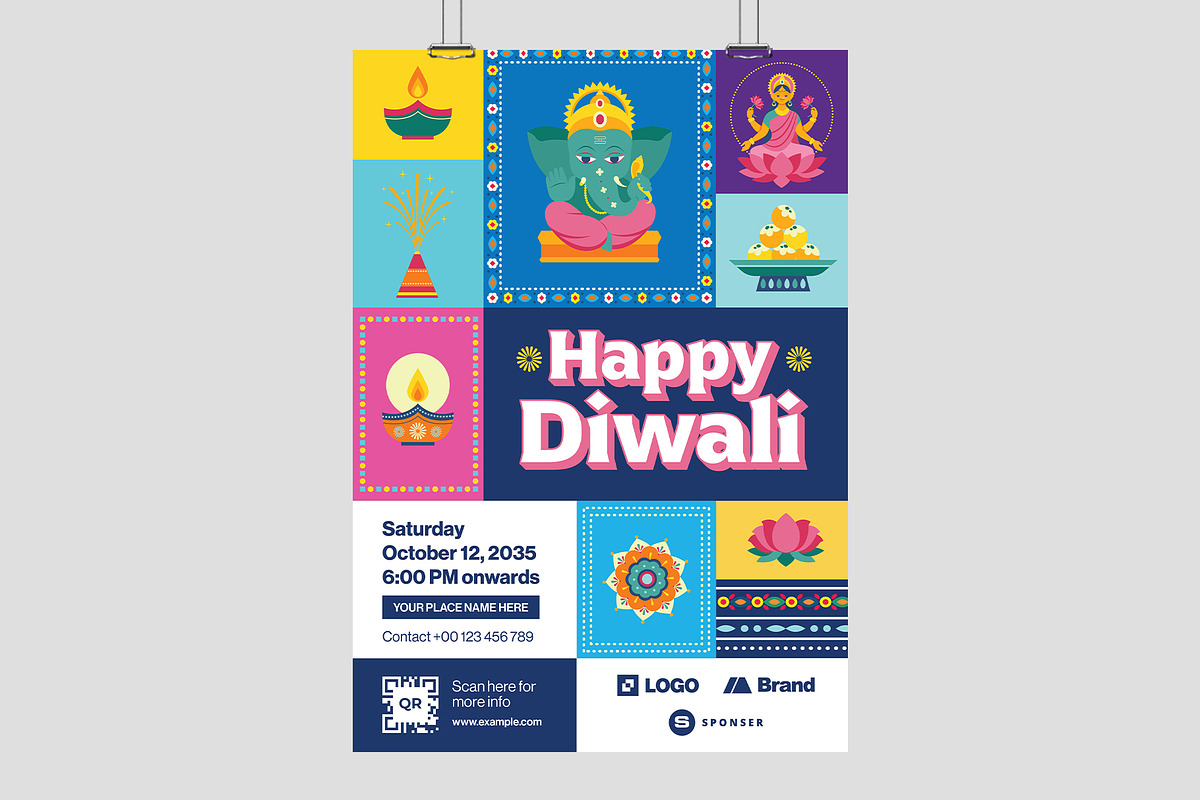 Diwali Flyer, a Flyer Template by BrandPacks (Photo 3 of 5)