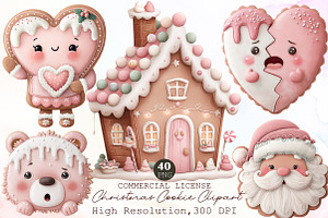 Christmas Cookie Clipart Bundle, an Illustration by Sublimation Artist