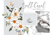 Salt Coral. Sea shell and flowers., an Object Illustration by ma_i_vi (Thumbnail 6 of 12)