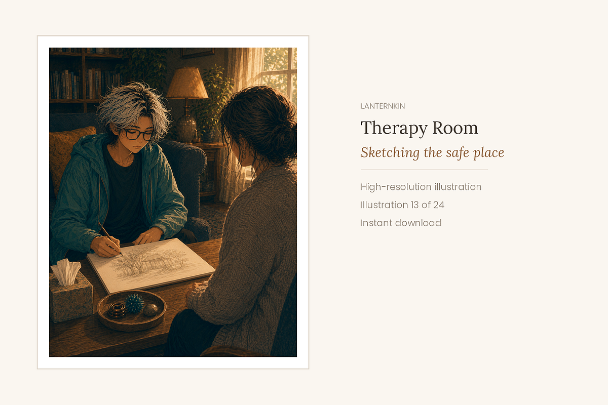 Therapy Session Illustrations, a Healthcare Illustration by LanternkinStudio (Photo 11 of 13)