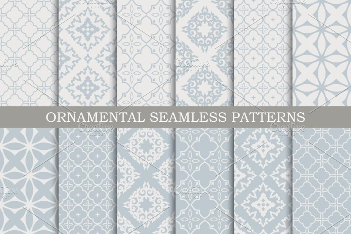 12 ornament seamless vector patterns, a Pattern Graphic by Alonka's Illustrations