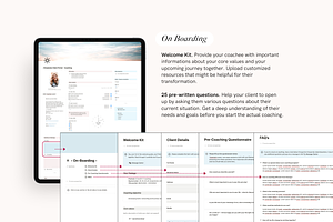 Notion Template Coaching Planner