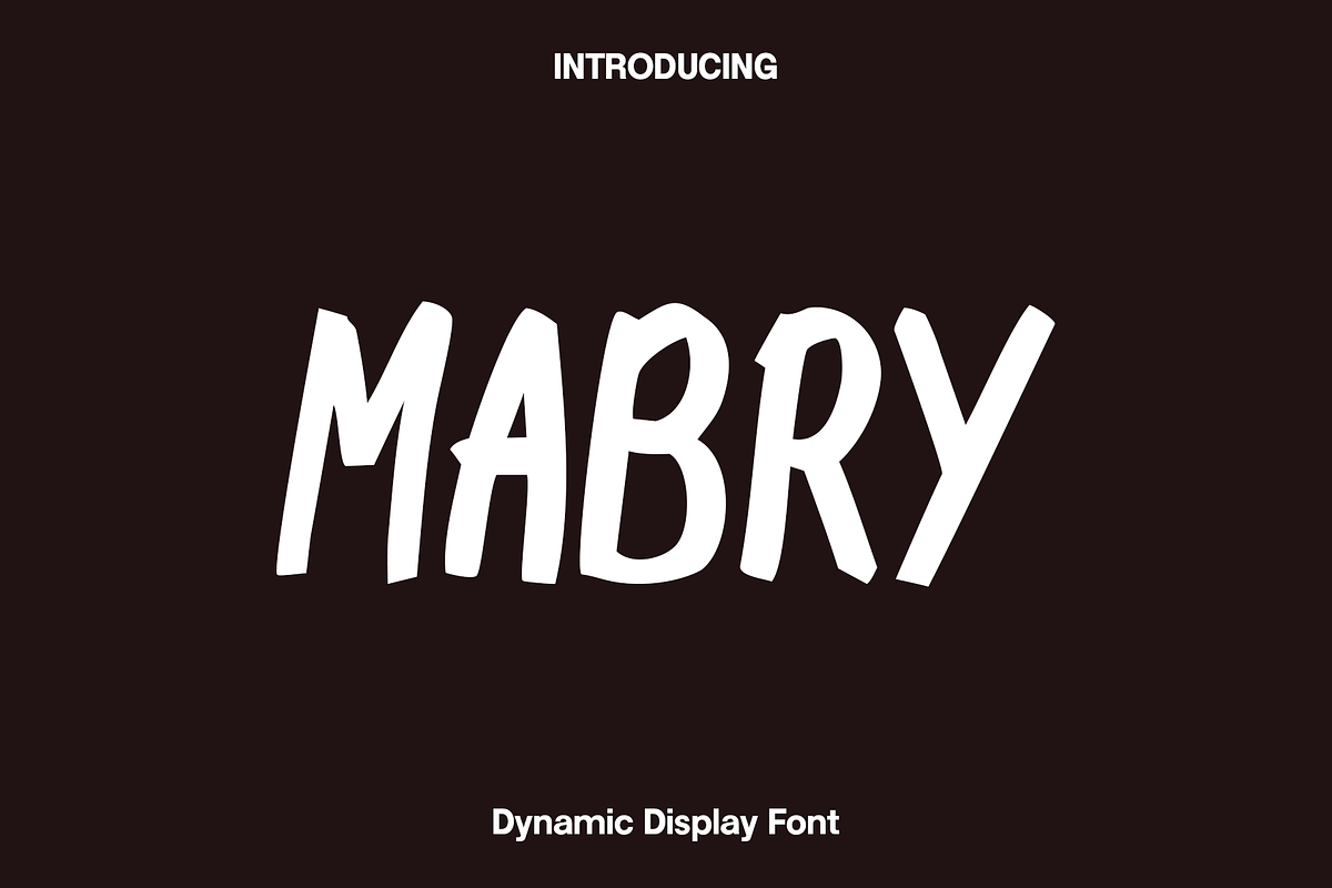 Mabry - Dynamic Display Font, a Sans Serif Font by Luna Shop (Photo 1 of 8)