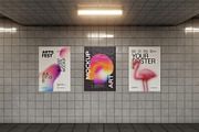 Busway Glued Poster Mockup, an Advertising Mockup by zippypixelstudio (Thumbnail 6 of 8)