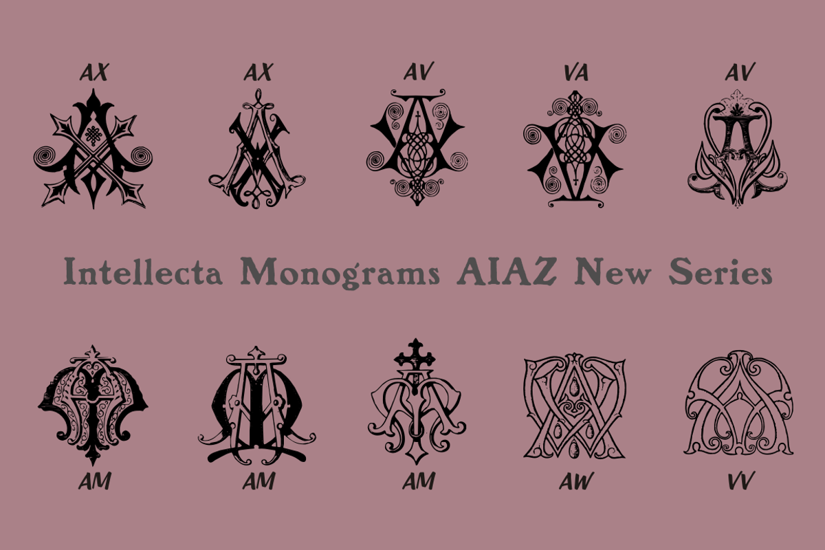 Intellecta Monograms Collection, a Font by Intellecta Design (Photo 4 of 5)