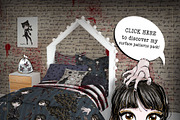 Gothic School Nerd Girl Clipart, a Seasonal Illustration by KaramfilaS (Thumbnail 10 of 10)