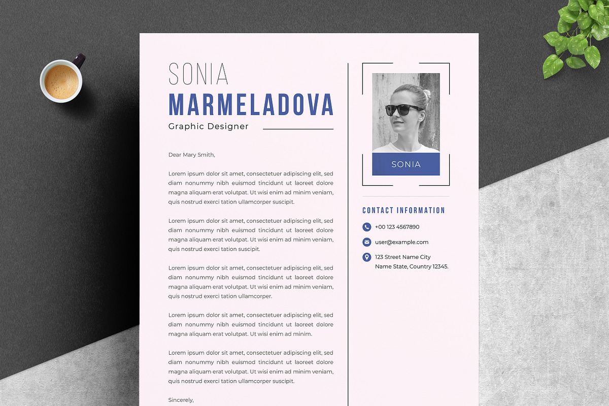 Sleek Corporate Resume Template, a Resume Template by ResumeInventor (Photo 3 of 6)