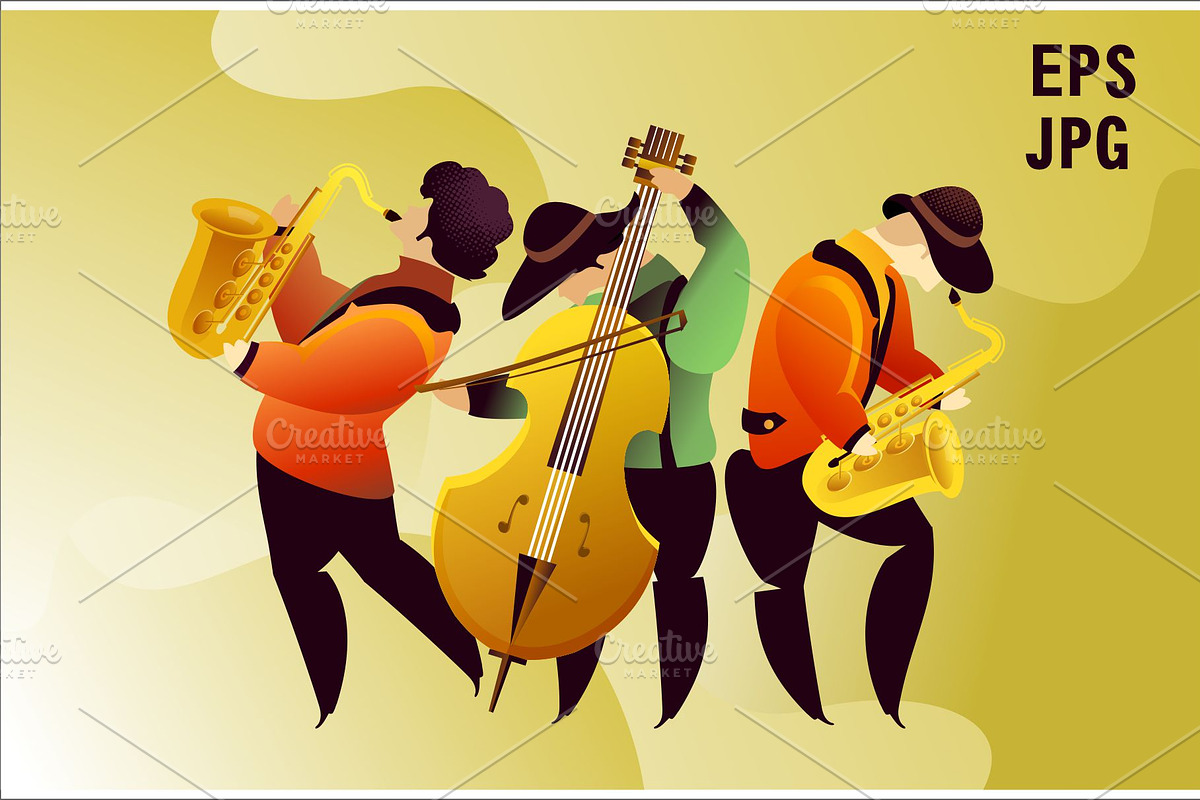 jazz and blues, a Background Graphic by alena.sipilova
