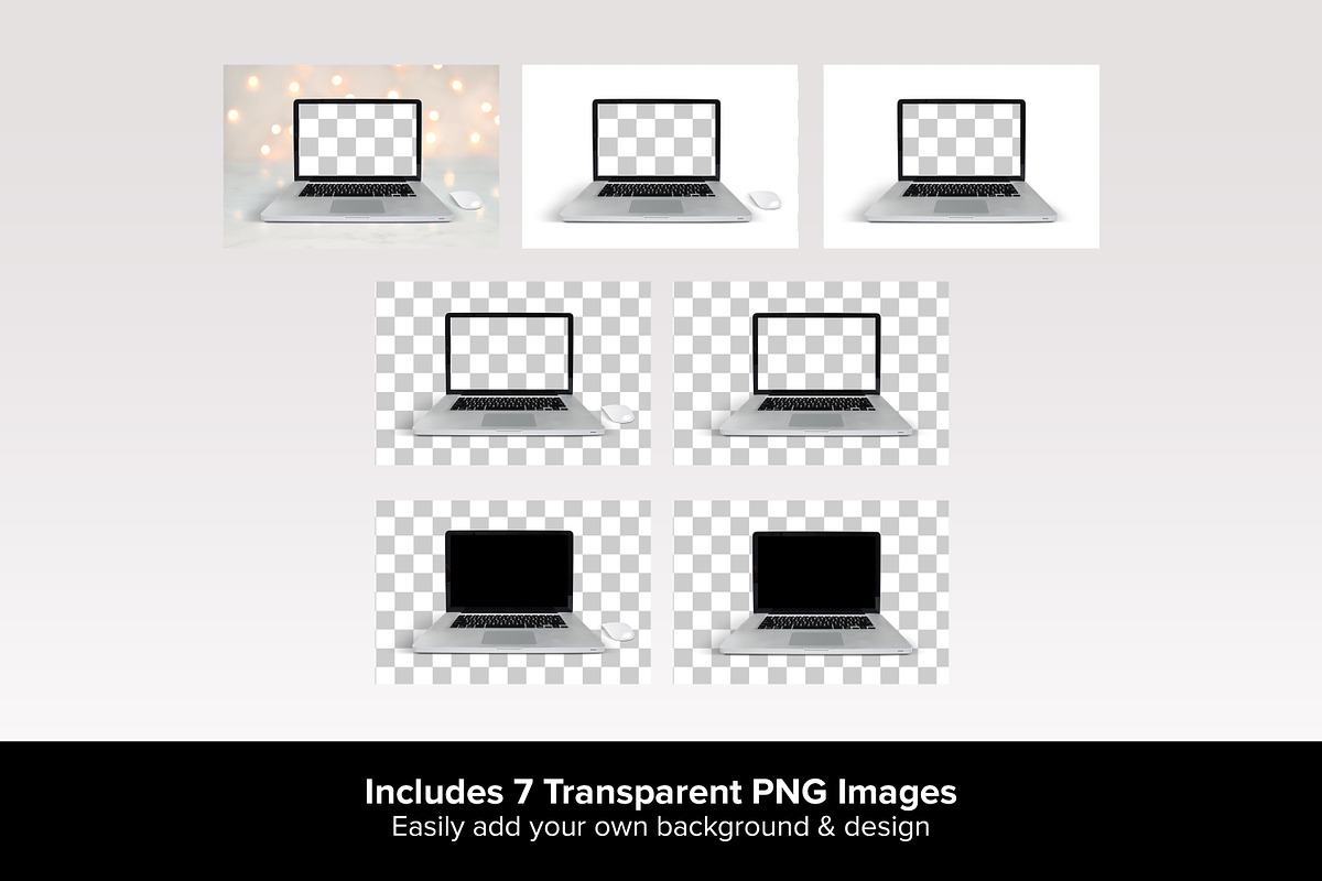 Computer Mockup - PSD, PNG & JPG, a Merchandise Mockup by MelissaBMockups (Photo 7 of 8)