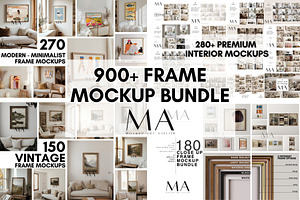 Ultimate 900 Frame Mockup Bundle