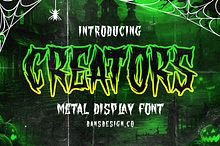 CREATORS Blackletter Metal Horror