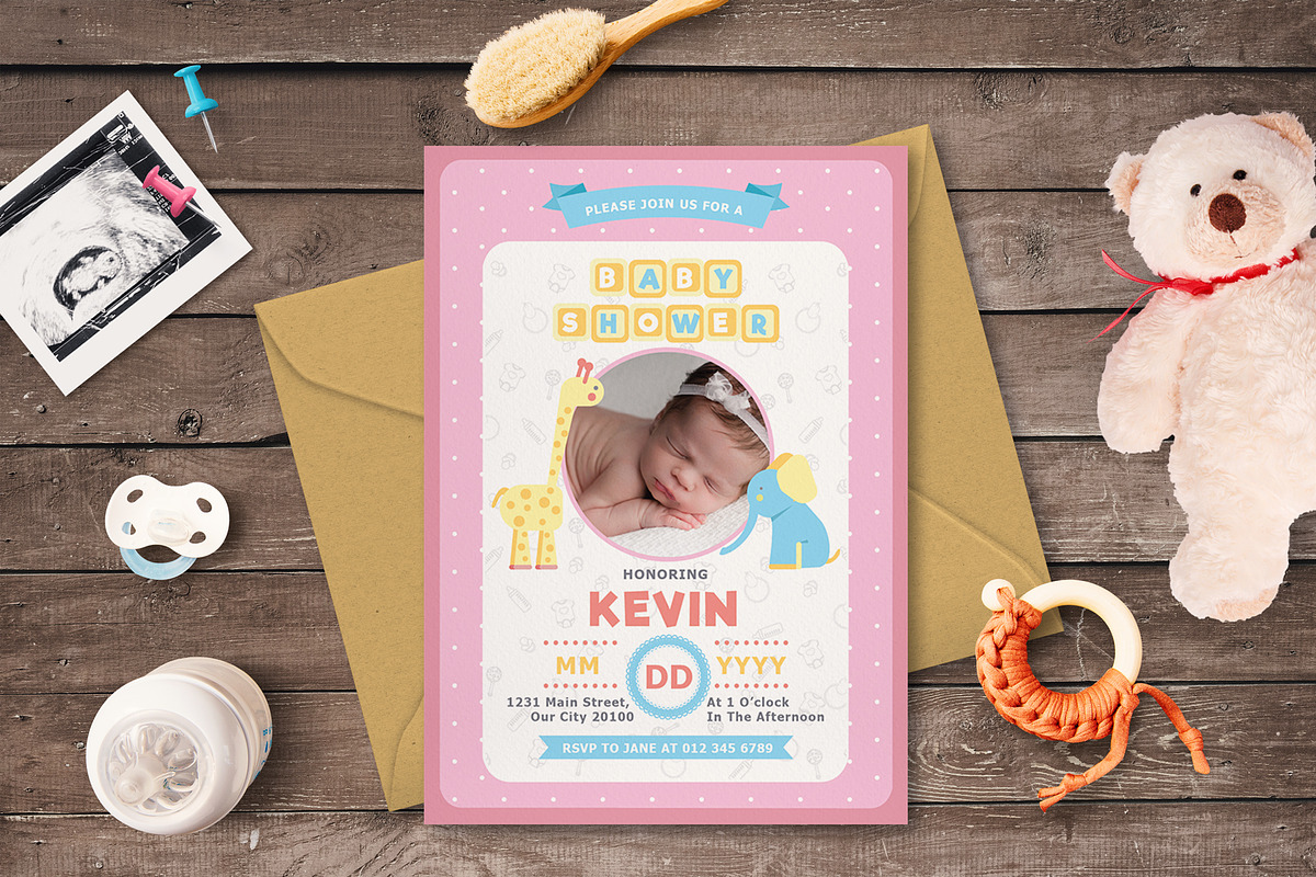 BABY SHOWER INVITATION, an Invitation Template by Totem Invitation House (Photo 1 of 6)
