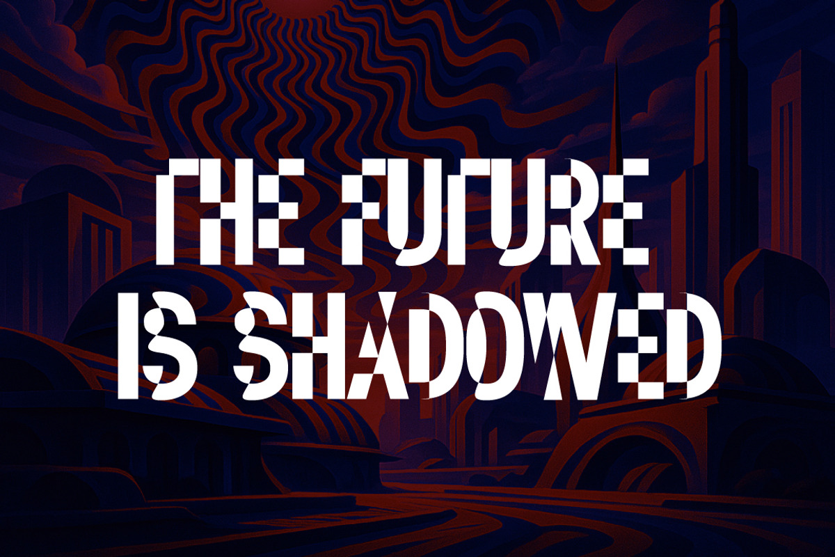 SHADOW Experimental Display Font, a Sans Serif Font by Guten Tag Vector (Photo 3 of 7)