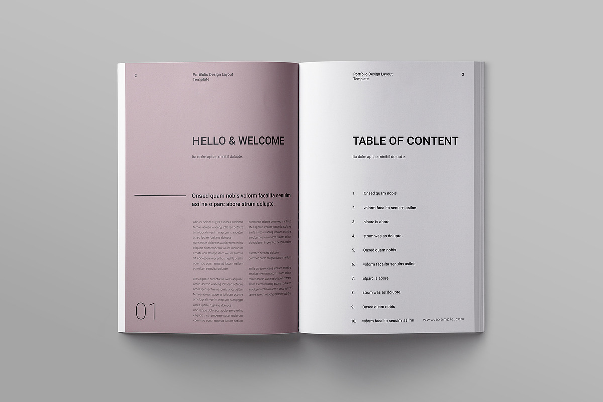 Design Portfolio and Resume Template, a Brochure Template by ElvinPrint (Photo 2 of 9)