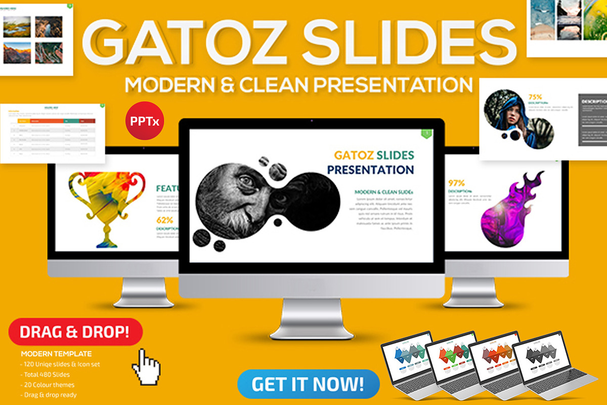 Gatoz Slides Powerpoint Presentation, a Presentation Template by Graphicgo (Photo 1 of 9)