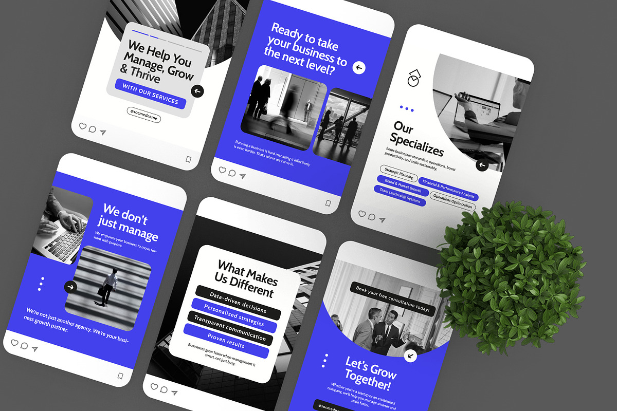 Business Management - Instagram Post, a Brochure Template by Izdihaar_Studio (Photo 2 of 3)