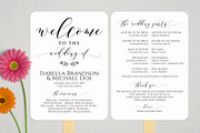 Wedding Program Fan SHR383, an Invitation Template by Shafura_Wedding (Thumbnail 2 of 4)