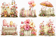 Summer Funny Fence Clipart, an Illustration by Craft Nest (Thumbnail 4 of 12)
