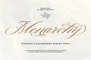 Monarchy Script, a Script Font by Romiecreative (Thumbnail 1 of 12)