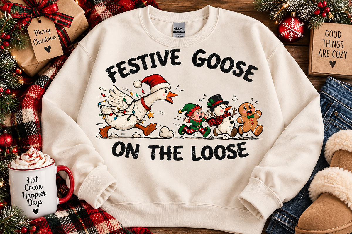 Funny Christmas Goose Shirt PNG, an Object Graphic by Daisy Design (Photo 2 of 3)