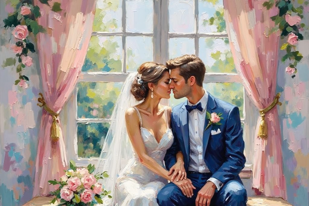 Bridal Wedding Bundle Oil Painting, an Illustration by PLUM&FIGS (Photo 10 of 25)