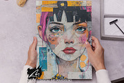 Mixed Media Girl, Lace Journal Pages, a Person Illustration by Digital Art Mahdiseño (Thumbnail 7 of 10)