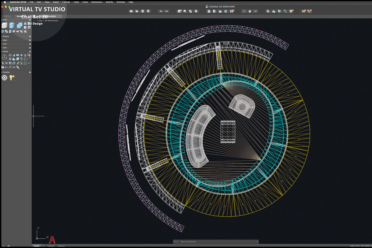 Virtual TV Studio Chat Set 20, an Architecture 3D Model by akerStudio (Photo 26 of 26)