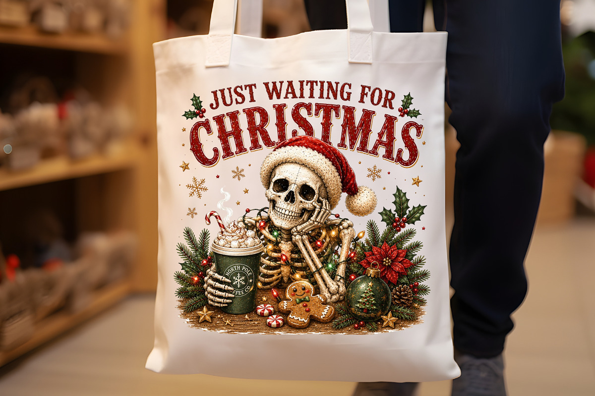 Funny Skeleton Christmas Png, a Seasonal Illustration by Sublimation Artist (Photo 8 of 9)