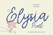 CS Elysia Pixel, a Script Font by Craft Supply Co. (Thumbnail 1 of 8)