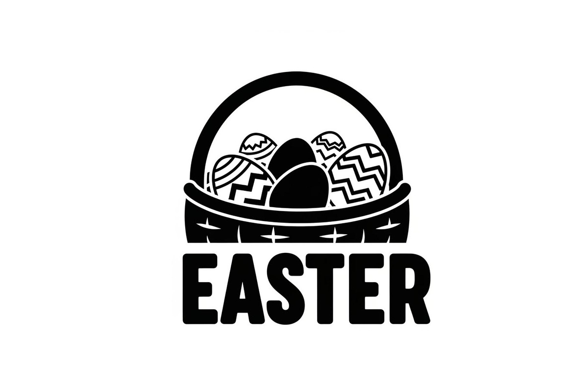 Easter Basket Vector Silhouette Bund, an Illustration by Designs_River (Photo 3 of 51)