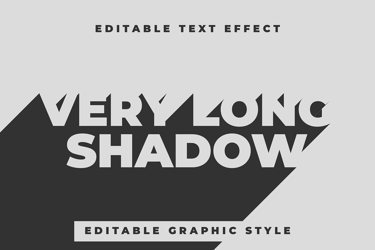 Bold Long Projection Text Effect, a Templates & Theme by studiogstock