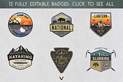 Vintage Camp Badges Sticker Pack, a Branding & Logo Template by JeksonGraphics (Thumbnail 6 of 11)