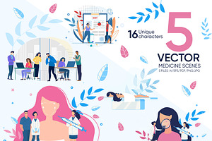 Medicine Vector Scenes