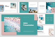Deza : Beach Vacation Google Slides, a Presentation Template by Punkl Camp (Thumbnail 1 of 16)