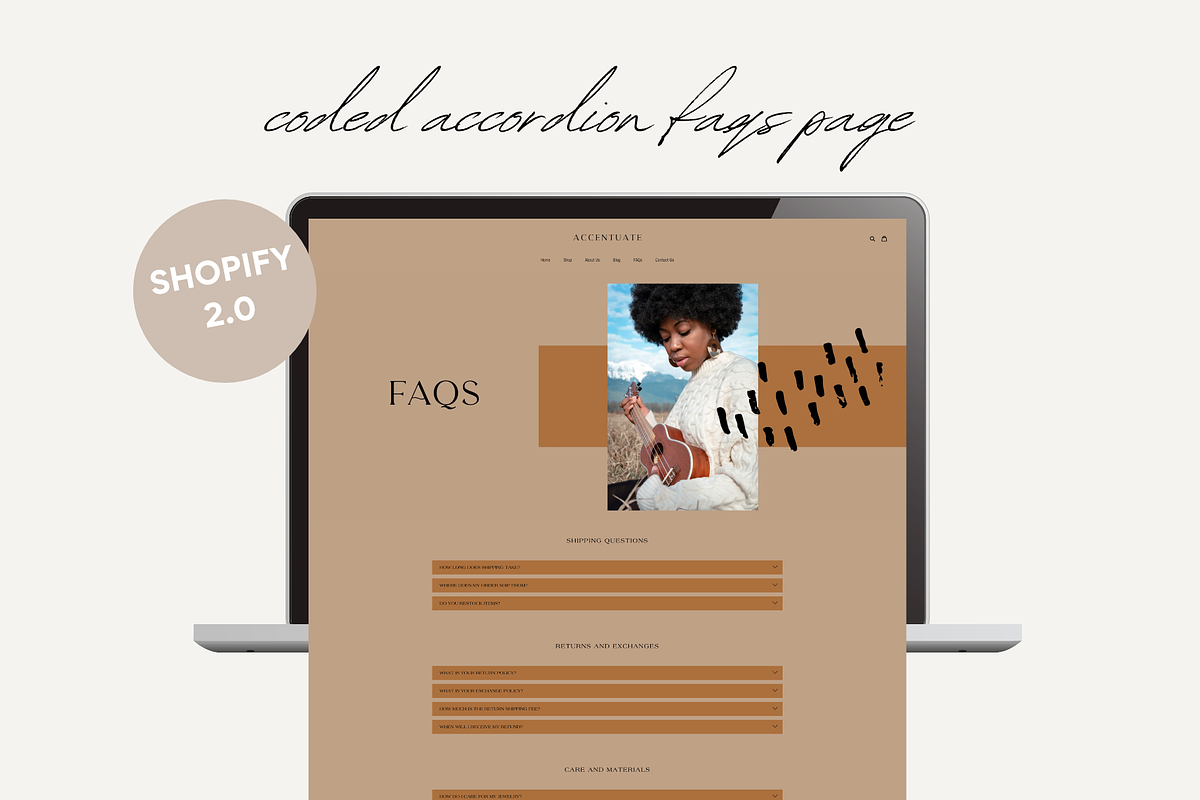 Boho Shopify Theme | Accentuate, a Templates & Theme by Easy Website Themes (Photo 4 of 8)