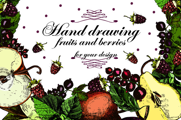 Beautiful fruits and berries preview 6