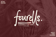 Fourells Script, a Script Font by Thirtypath Studio (Thumbnail 1 of 6)